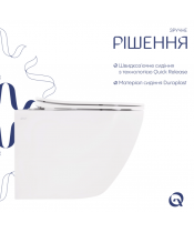 Унитаз Qtap Robin QT13332381АSW Ultra Quiet с сиденьем Slim Duroplast / Soft-close / Quick Release - фото №3