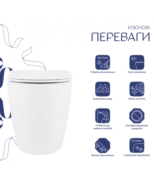 Унитаз Qtap Robin QT13332381AW Ultra Quiet с сиденьем Slim Duroplast / Soft-close / Quick Release - фото №3, в окне