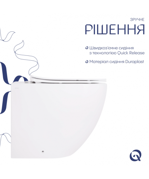 Унитаз Qtap Robin QT13332381AW Ultra Quiet с сиденьем Slim Duroplast / Soft-close / Quick Release - фото №3, в окне
