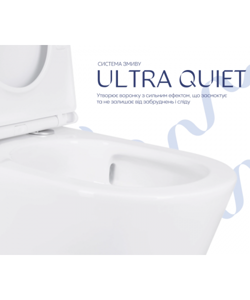 Унитаз Qtap Scorpio QT14222125AUQW Ultra Quiet с сиденьем Slim Duroplast / Soft-close / Quick Release  - фото №3, в окне