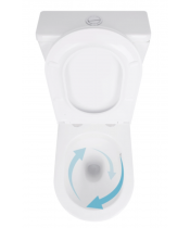Унитаз Qtap Scorpio QT14222125AUQW Ultra Quiet с сиденьем Slim Duroplast / Soft-close / Quick Release  - фото №3, в окне, миниатюра