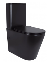 Унитаз Qtap Scorpio QT14226088AMB Ultra Quiet с сиденьем Slim Duroplast / Soft-close / Quick Release 