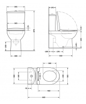 Унитаз Qtap Scorpio QT14226088AMB Ultra Quiet с сиденьем Slim Duroplast / Soft-close / Quick Release  - фото №3, в окне, миниатюра