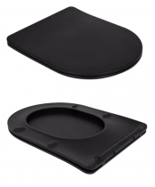 Унитаз Qtap Scorpio QT14226088AMB Ultra Quiet с сиденьем Slim Duroplast / Soft-close / Quick Release  - фото №3