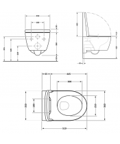 Унитаз Qtap Scorpio QT14332380AMB Ultra Quiet с сиденьем Slim Duroplast / Soft-close / Quick Release - фото №3, в окне, миниатюра