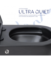Унитаз Qtap Scorpio QT14332380AMB Ultra Quiet с сиденьем Slim Duroplast / Soft-close / Quick Release - фото №2