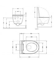 Унитаз Qtap Scorpio QT14332380AW Ultra Quiet с сиденьем Slim Duroplast / Soft-close / Quick Release - фото №3, в окне, миниатюра