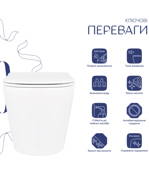 Унитаз Qtap Scorpio QT14332380AW Ultra Quiet с сиденьем Slim Duroplast / Soft-close / Quick Release - фото №3, в окне