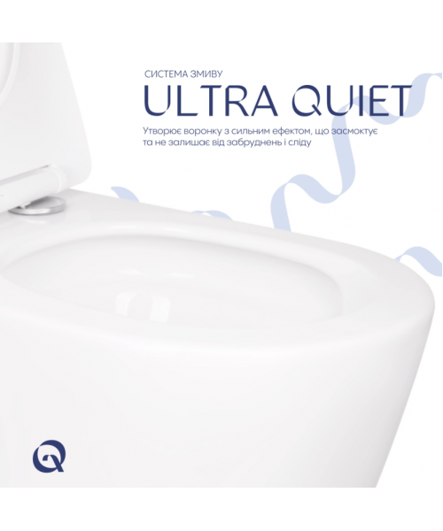 Унитаз Qtap Scorpio QT14332380AW Ultra Quiet с сиденьем Slim Duroplast / Soft-close / Quick Release - фото №3, в окне