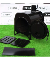 Печь дровяная буржуйка Скиф 40 с варочной плитой - фото №3