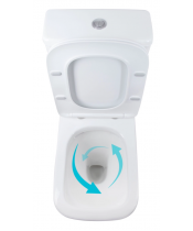 Унитаз Qtap Stenava QT27228303W Rimless с сиденьем Slim Duroplast / Soft-close / Quick Release  - фото №3, в окне, миниатюра