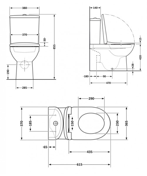 Унитаз Qtap Swan QT15222179W Rimless с сиденьем Slim Duroplast / Soft-close / Quick Release  - фото №3, в окне