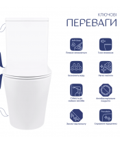 Унитаз Qtap Swan QT15222179W Rimless с сиденьем Slim Duroplast / Soft-close / Quick Release  - фото №3, в окне, миниатюра