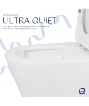 Унитаз Qtap Swan QT16222182TW Ultra Quiet с сиденьем Slim Duroplast / Soft-close / Quick Release  - фото №3, в окне, миниатюра