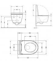 Унитаз Qtap Swan QT16335178W Rimless с сиденьем Slim Duroplast / Soft-close / Quick Release - фото №2