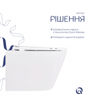 Унитаз Qtap Swan QT16335178W Rimless с сиденьем Slim Duroplast / Soft-close / Quick Release - фото №3, в окне, миниатюра