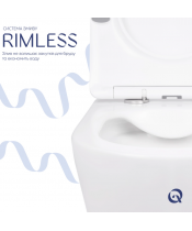 Унитаз Qtap Swan QT16335178W Rimless с сиденьем Slim Duroplast / Soft-close / Quick Release - фото №3, в окне, миниатюра