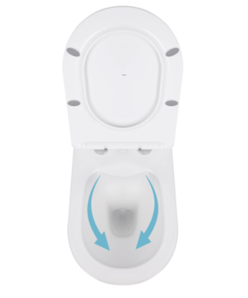 Унитаз Qtap Swan QT16335178W Rimless с сиденьем Slim Duroplast / Soft-close / Quick Release - фото №3, в окне