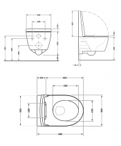 Унитаз Qtap Swan QT16335179W Ultra Quiet с сиденьем Slim Duroplast / Soft-close / Quick Release - фото №3, в окне, миниатюра