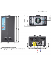 Газова колонка THERMO ALLIANCE JSD20-10CR BLACK - фото №3, у вікні, мініатюра