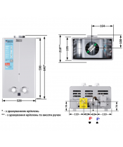 Газова колонка THERMO ALLIANCE JSD20-10CR SILVER - фото №3