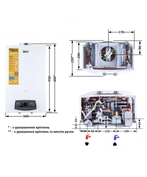 Газова колонка THERMO ALLIANCE JSD20-10N-QB EURO+ - фото №3, у вікні