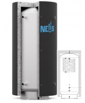 Теплоакумулятор Неус ТА1В (0°, 90°, 180°) з утеплювачем 500 літрів Теплоакумулятор Неус ТА1В (0°, 90°, 180°) з утеплювачем 500 літрів