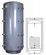 Теплоакумулятор Неус ТА1Н 800 літрів (змійовик нержавійка) Теплоакумулятор Неус ТА1Н 800 літрів (змійовик нержавійка)