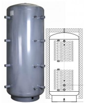 Теплоакумулятор Неус ТА2 500 літрів (змійовики нержавійка) Теплоакумулятор Неус ТА2 500 літрів (змійовики нержавійка)