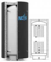 Теплоакумулятор Неус ТА2 800 літрів з утеплювачем (змійовики нержавійка) Теплоакумулятор Неус ТА2 800 літрів з утеплювачем (змійовики нержавійка)
