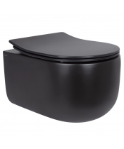 Унитаз Qtap Taurus QT2433084EUQMB Ultra Quiet с сиденьем Slim Duroplast / Soft-close / Quick Release