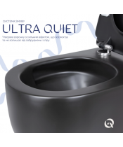 Унитаз Qtap Taurus QT2433084EUQMB Ultra Quiet с сиденьем Slim Duroplast / Soft-close / Quick Release - фото №2