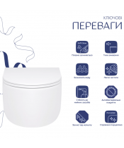 Унитаз Qtap Taurus QT2433084EUQW Ultra Quiet с сиденьем Slim Duroplast / Soft-close / Quick Release - фото №2
