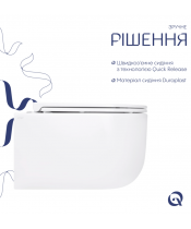 Унитаз Qtap Taurus QT2433084EUQW Ultra Quiet с сиденьем Slim Duroplast / Soft-close / Quick Release - фото №3