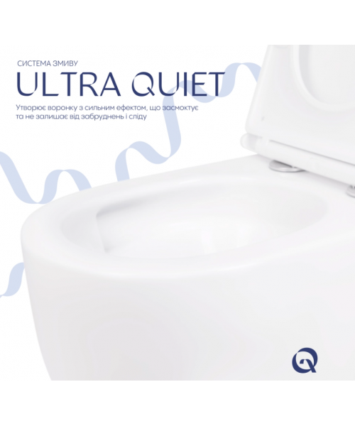 Унитаз Qtap Taurus QT2433084EUQW Ultra Quiet с сиденьем Slim Duroplast / Soft-close / Quick Release - фото №3, в окне