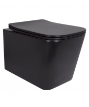 Унитаз Qtap Tern New QT17332303ASMB Ultra Quiet с сиденьем Slim Duroplast / Soft-close / Quick Release