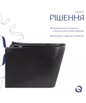 Унитаз Qtap Tern New QT17332303ASMB Ultra Quiet с сиденьем Slim Duroplast / Soft-close / Quick Release - фото №3, в окне, миниатюра