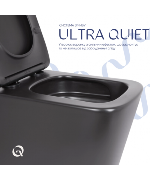 Унитаз Qtap Tern New QT17332303ASMB Ultra Quiet с сиденьем Slim Duroplast / Soft-close / Quick Release - фото №3, в окне