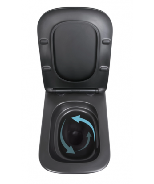 Унитаз Qtap Tern New QT17332303ASMB Ultra Quiet с сиденьем Slim Duroplast / Soft-close / Quick Release - фото №3, в окне