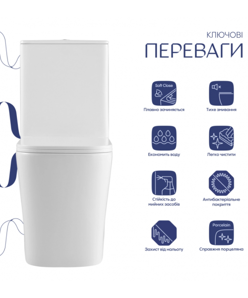 Унитаз Qtap Tern QT17222175AUQ1W Ultra Quiet с сиденьем Slim Duroplast / Soft-close / Quick Release  - фото №3, в окне