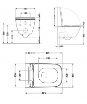 Унитаз Qtap Tern QT1733052ERW Rimless с сиденьем Slim Duroplast / Soft-close / Quick Release - фото №3, в окне, миниатюра