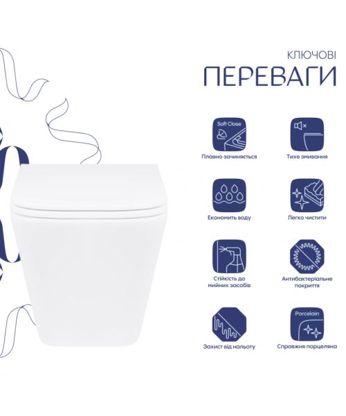 Унитаз Qtap Tern QT1733052ERW Rimless с сиденьем Slim Duroplast / Soft-close / Quick Release - фото №3, в окне