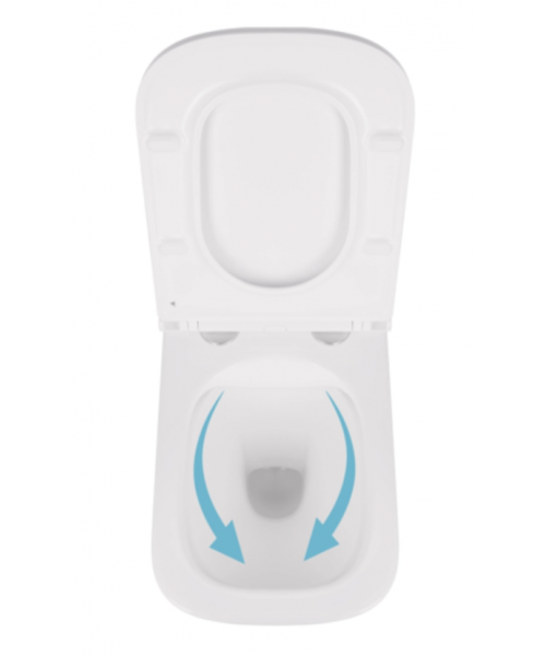 Унитаз Qtap Tern QT1733052ERW Rimless с сиденьем Slim Duroplast / Soft-close / Quick Release - фото №3, в окне