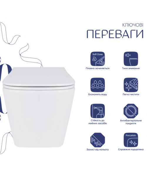 Унитаз Qtap Tern QT17332303ASW Ultra Quiet с сиденьем Slim Duroplast / Soft-close / Quick Release - фото №3, в окне