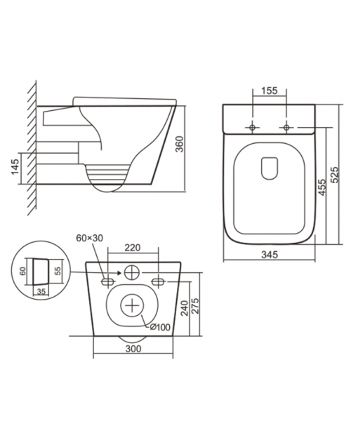 Унитаз Qtap Tern QT17332303AW Ultra Quiet с сиденьем Slim Duroplast / Soft-close / Quick Release - фото №3, в окне