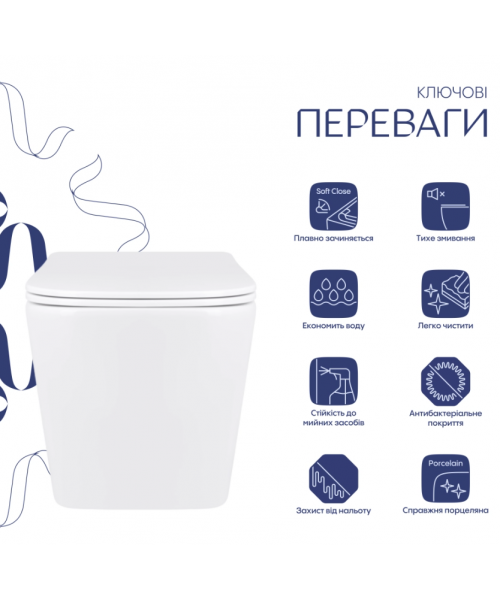 Унитаз Qtap Tern QT17332303AW Ultra Quiet с сиденьем Slim Duroplast / Soft-close / Quick Release - фото №3, в окне