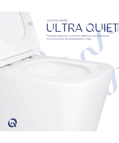 Унитаз Qtap Tern QT17332303AW Ultra Quiet с сиденьем Slim Duroplast / Soft-close / Quick Release - фото №3, в окне