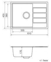 Кухонна мийка VANKOR Easy EMP 02.62 Gray - фото №2