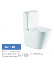 Унитаз VENTA FLIGHT Rimless + сиденье SoftClose - фото №2