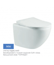 Унитаз VENTA SOLI 520x365x360 Tornado 3.0